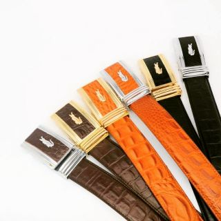 [Free ship từ 99k] Thắt Lưng Nam Da Bò Vân Cá Sấu Thời Trang Cao cấp - Dây Nịt Nam Da Bò Dập Vân Cá Sấu