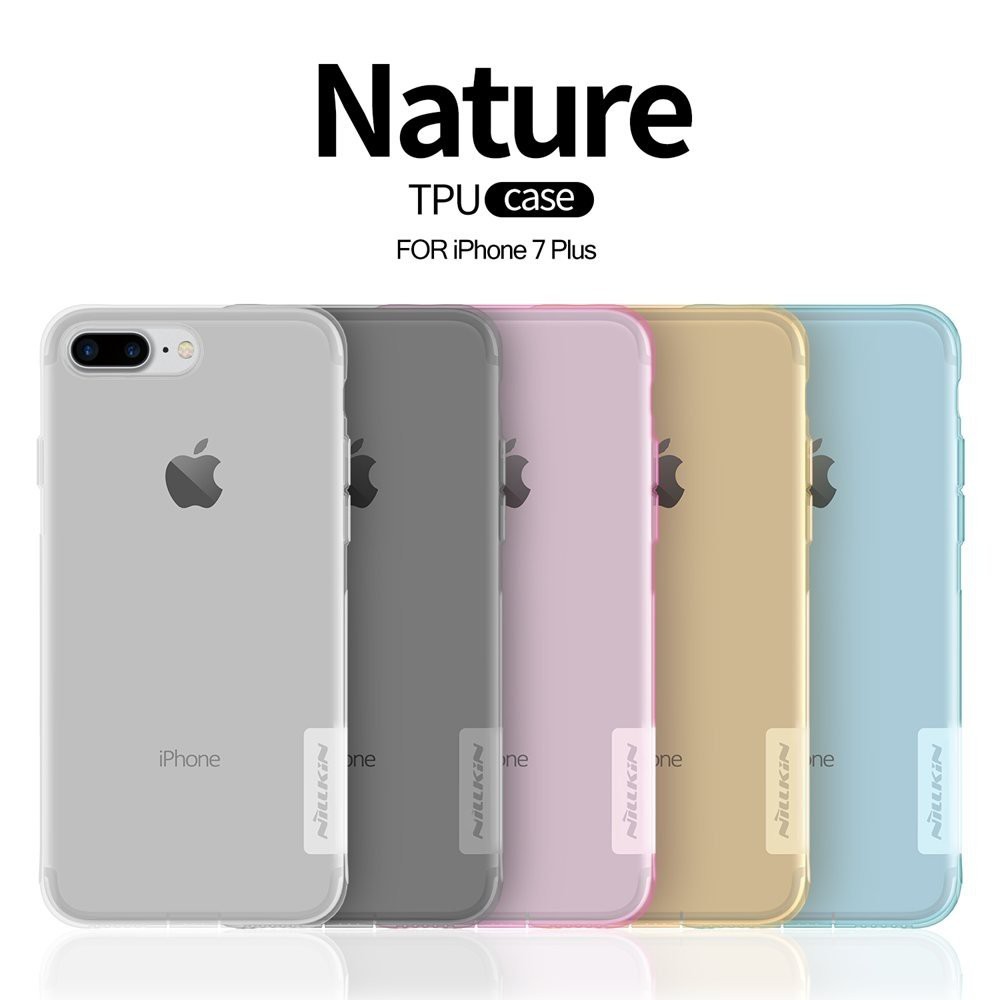 Ốp lưng dẻo iPhone 7 Plus / iPhone 8 Plus Nillkin (Trong suốt) - Hàng chính hãng