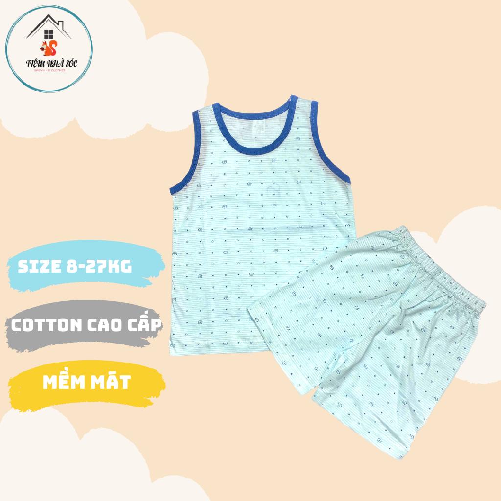 Bộ 3 lỗ bé trai Minou màu xanh dương hàng xuất Hàn size 90 - 140 Tiệm Nhà Sóc