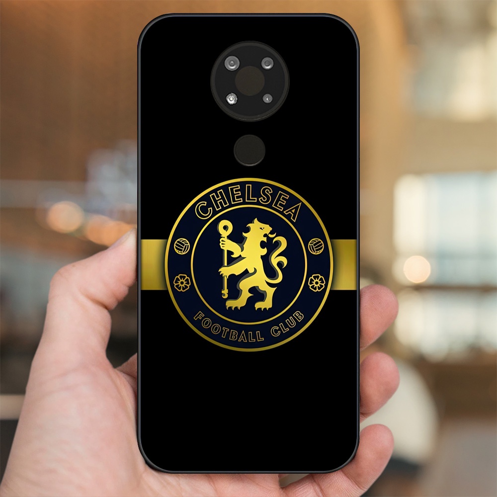 Ốp lưng Nokia 3.4 viền đen in hình Chelsea FC