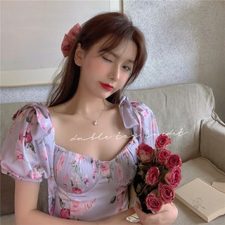 Áo Satin Hoa - Quần Váy XÒe