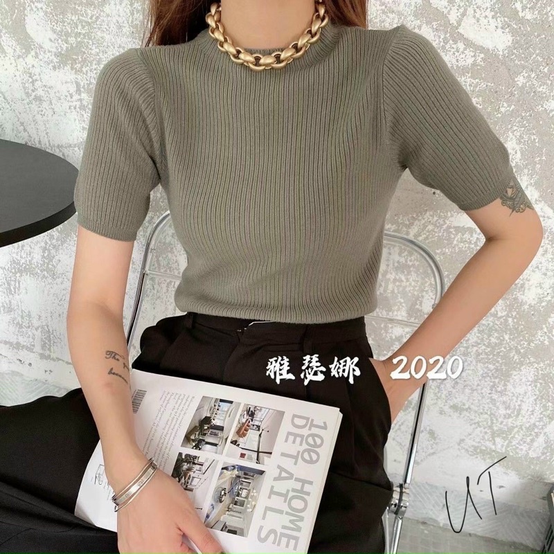 Áo len cộc tay thu đông