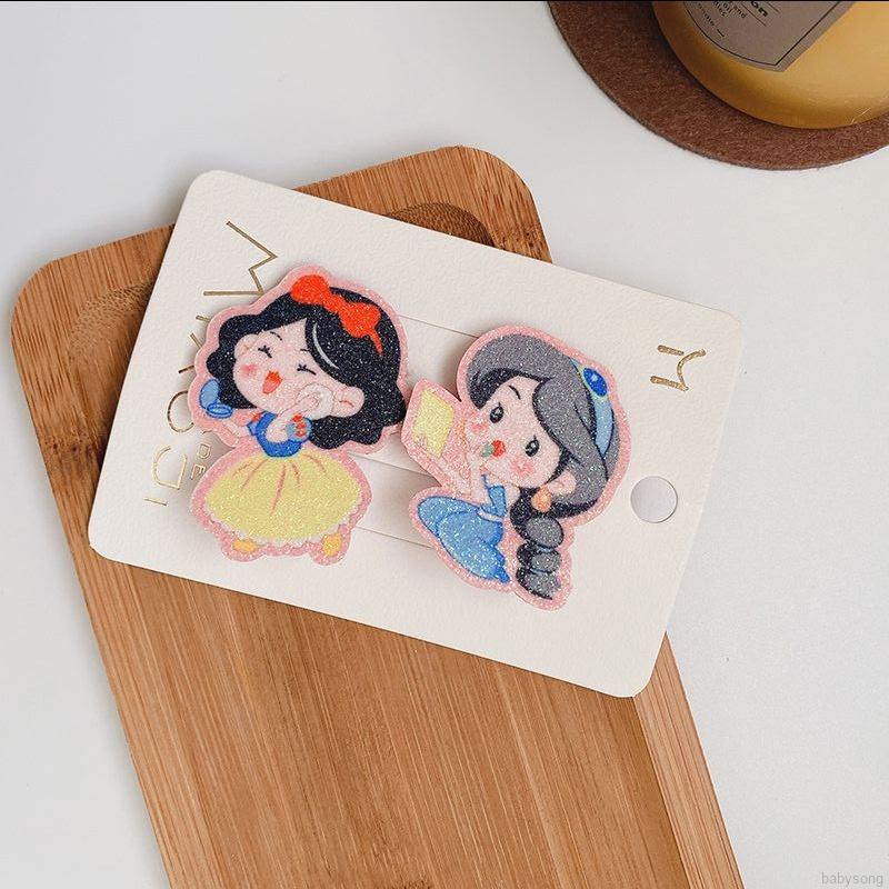 Set 2 kẹp tóc hình ngựa một sừng thời trang cho bé gái