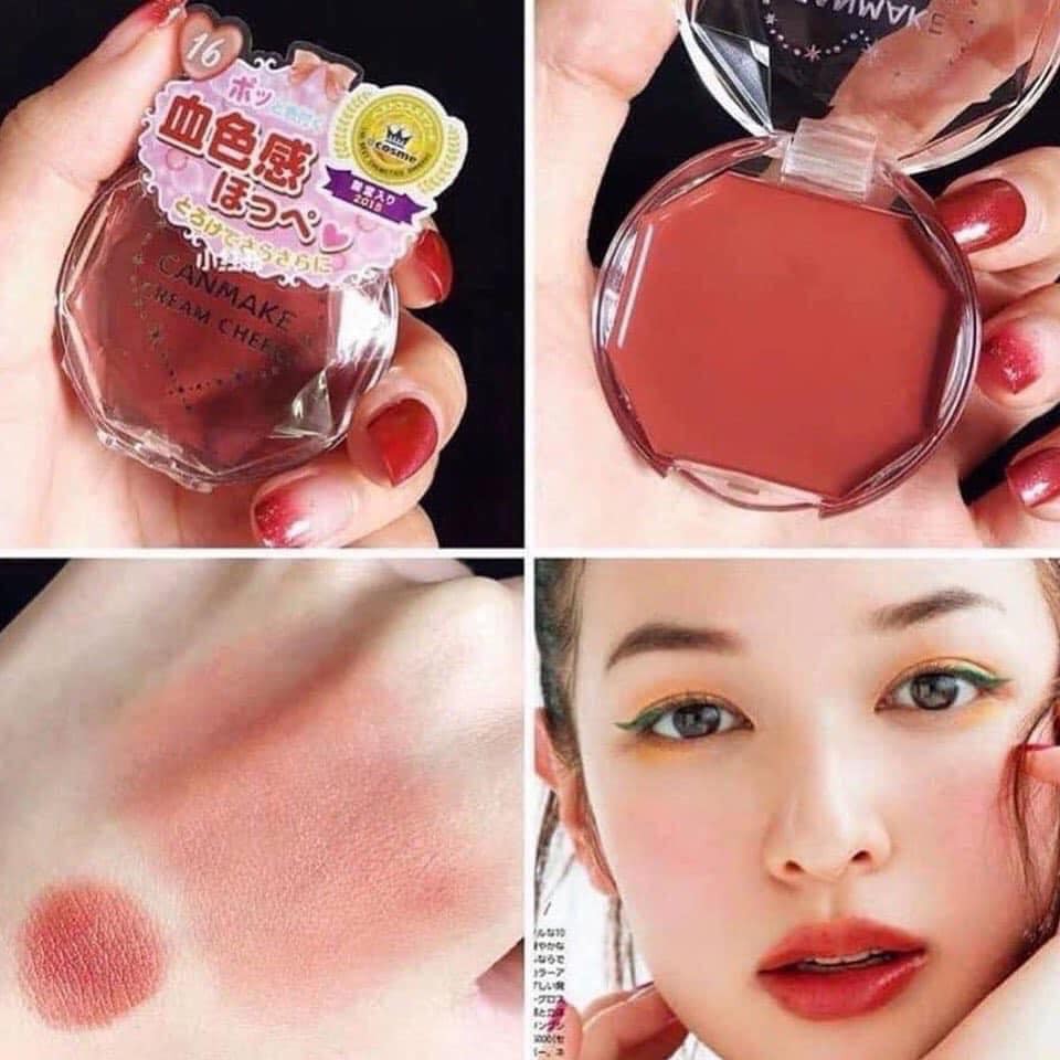 Phấn má hồng dạng kem CANMAKE CREAM CHEEK Nhật Bản