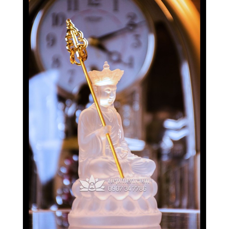 Tượng Lưu Ly Địa Tạng Vương Bồ Tát Để Taplo Xe Hơi