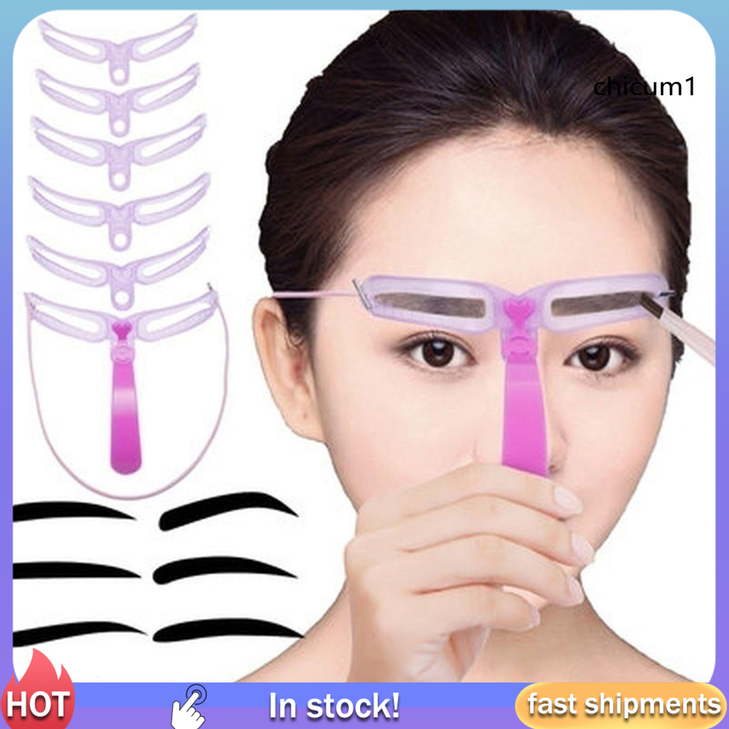 [Hàng mới về] Khuôn Định Hình Vẽ Lông Mày Bằng Nhựa Dễ Sử Dụng