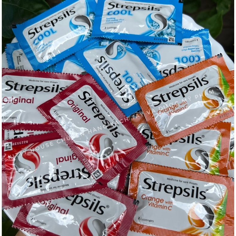 KẸO NGẬM STREPSILS NHIỀU VỊ (Gói 2 viên)