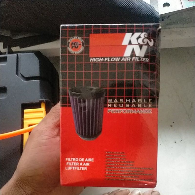 Pô e K&N trụ tăng tốc, hàng chất lượng cao, gắn cho bình bông mai, fz vv