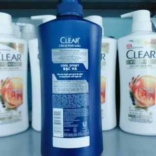 Dầu Gội Clear Men Bạc Hà 650ml