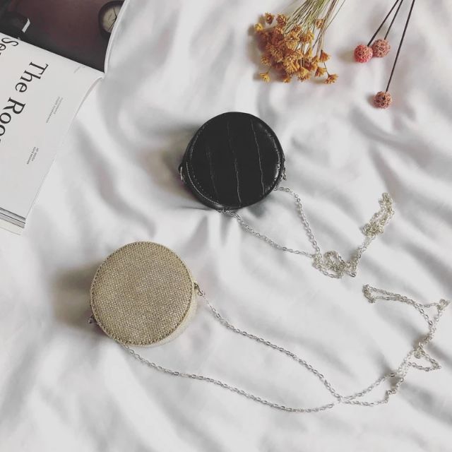 ORDER+ẢNH THẬT| Túi xách đeo chéo mini size nhỏ dây kim loại siêu xinh 😍