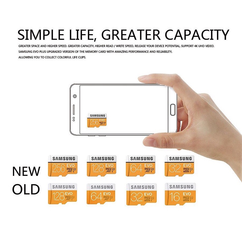 Thẻ Nhớ SAMSUNG MIRCO SD 100% 8GB 16GB 32GB 64GB 128GB 256GB 512GB 1TB