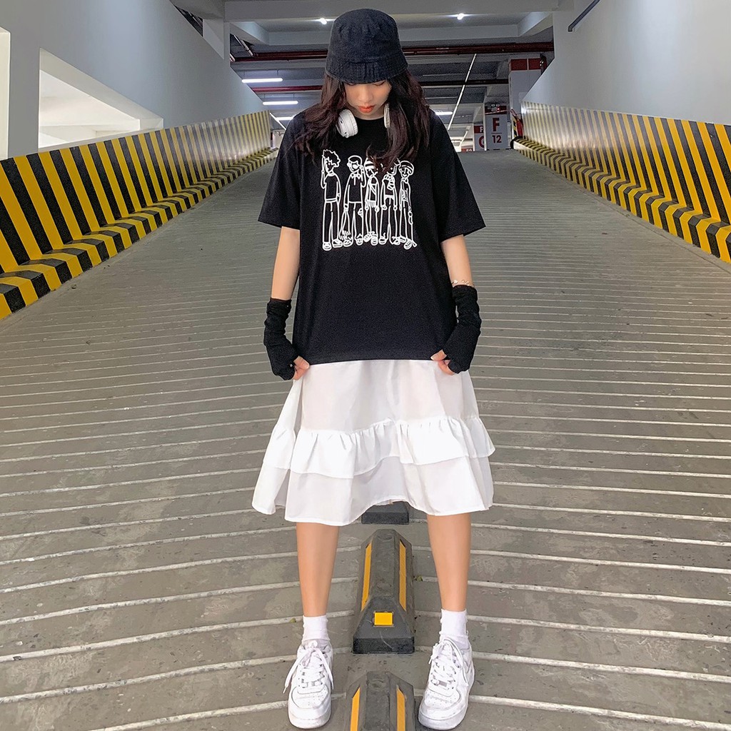Áo thun unisex phom rộng tay lỡ Thời trang Eden - ATT016
