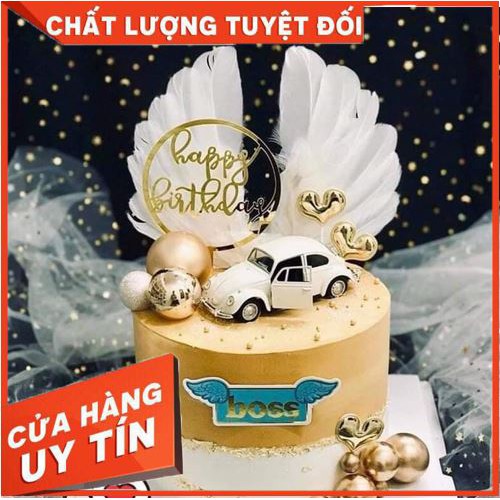 Thẻ mica Happy birth day bóng kính [GIÁ SỈ] dùng trang trí bánh kem bánh sinh nhật