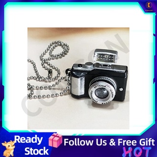 Concon Hip Hop Style Flash Small Camera Pendant Necklaces Glowing Chains for Men Women