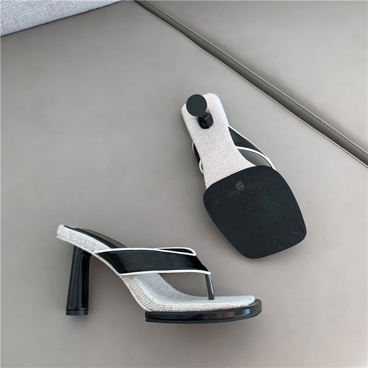 Guốc Nữ Cao Cấp Mũi Vuông Gót Trụ QC Cao 7cm TRINH LÊ SHOP GIÀY DÉP