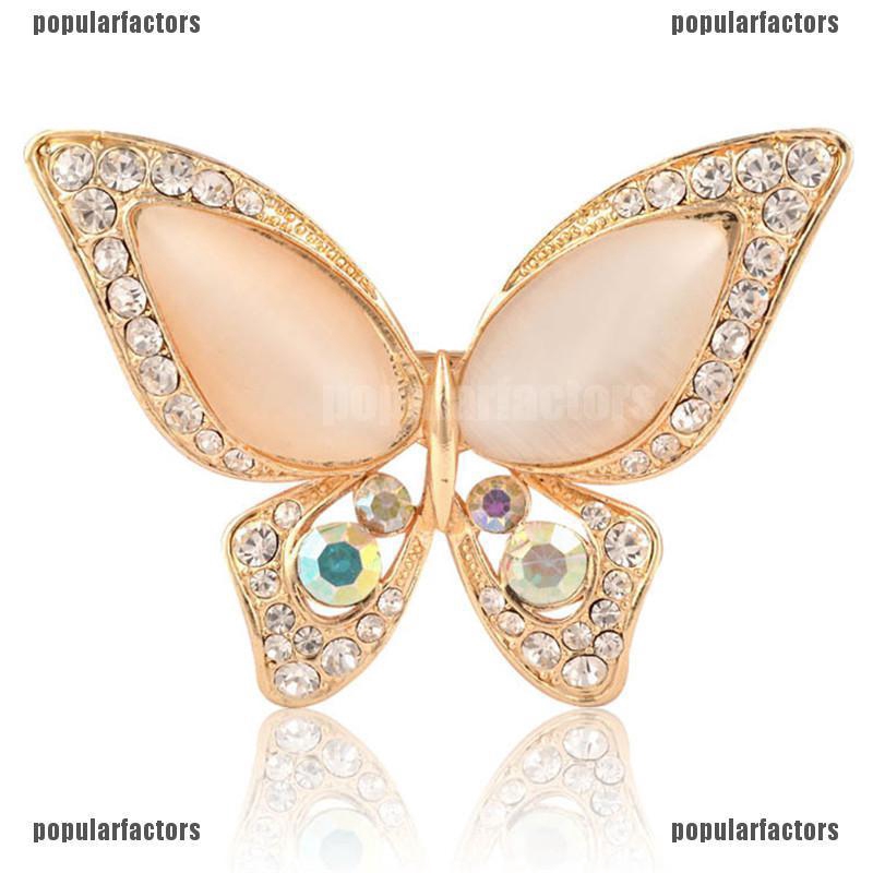 Ghim Cài Áo Hình Bướm Đính Đá Thời Trang