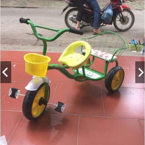 [Freeship] Xe đạp đôi cho bé 2 ghế, có đệm lót