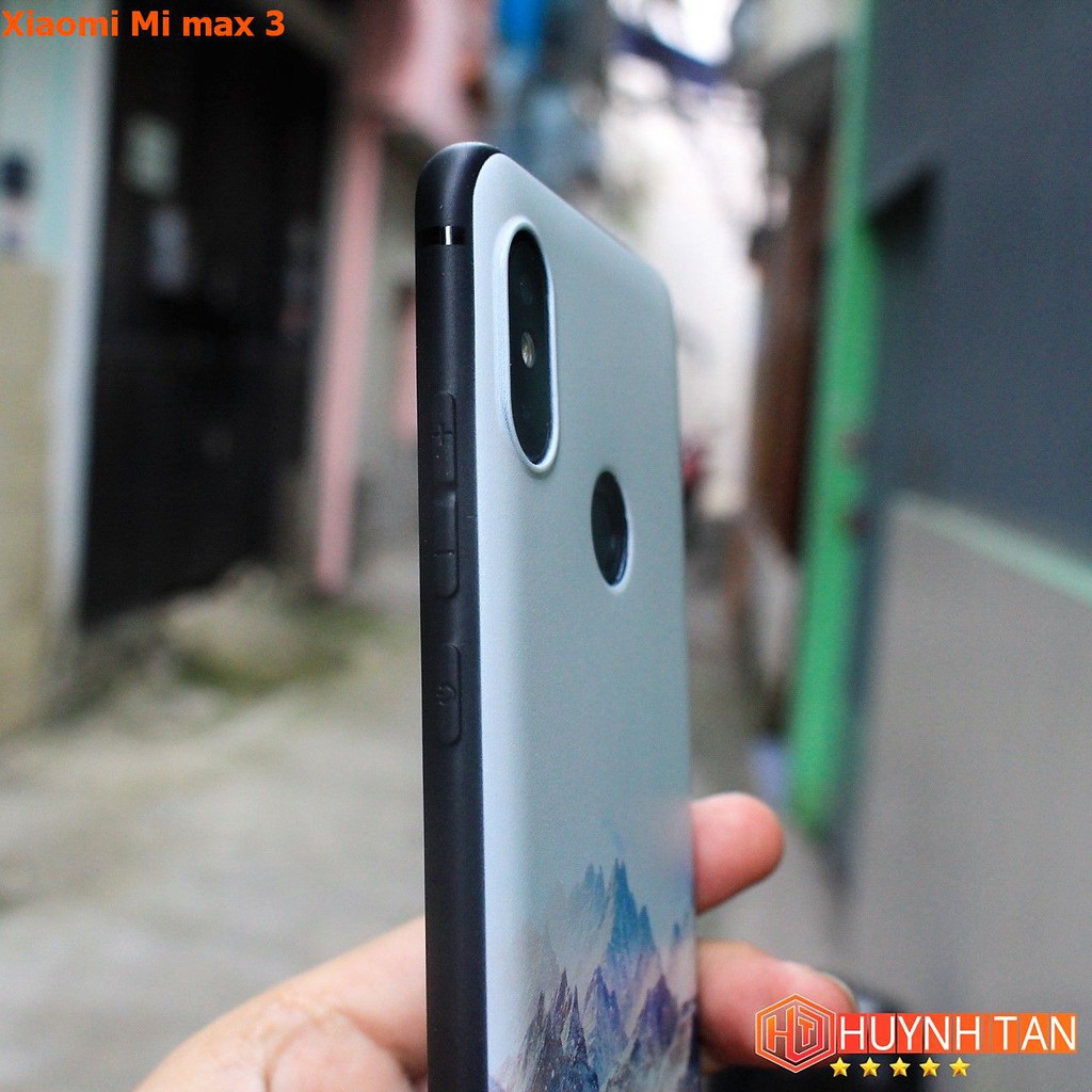 Ôp lưng Xiaomi Mi max 3 dẻo tpu in 3D nổi (Bộ C _ full mẫu)