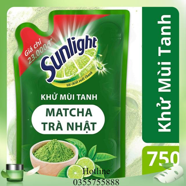 Nước rửa chén Sunlight Trà xanh túi 750ml
