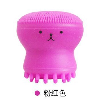 Cọ Rửa Mặt Bằng Silicone 5.5cm x 5.5cm Hình Mực Xinh Xắn