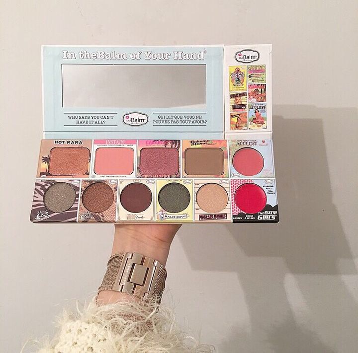 the Balm Harajuku Blush 11 Color Pearlescent Eyeshadow Palette Lying Silkworm Makeup Palette