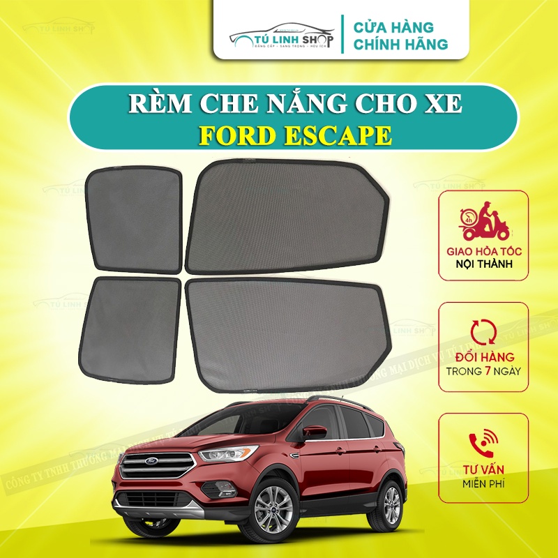 Rèm che nắng nam châm cho xe  Ford Escape, bộ 4 tấm cho 4 cửa, hàng loại 1 cao cấp nhất, vừa khít kính