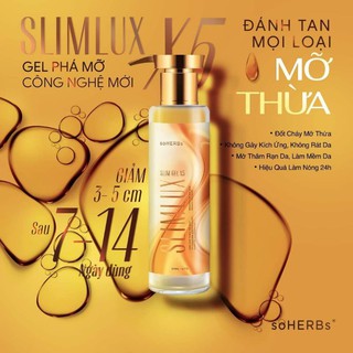 Gel phá mỡ x5 Slimlux của soHERBS