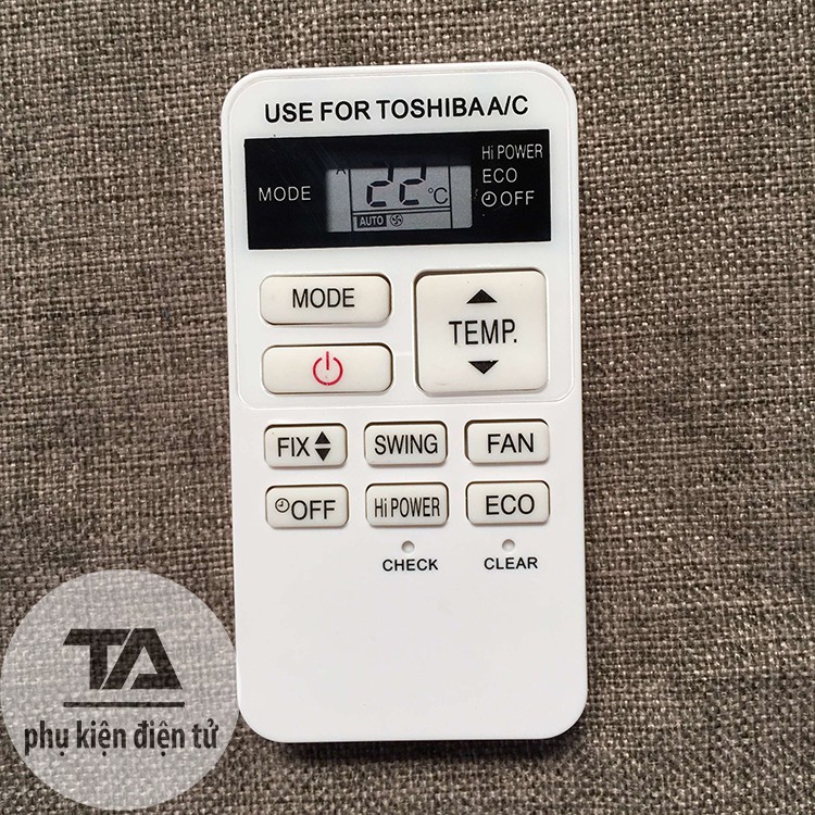 Điều khiển điều hòa TOSHIBA┃Remote máy lạnh TOSHIBA RAS-07BKV-E - HÀNG TỐT