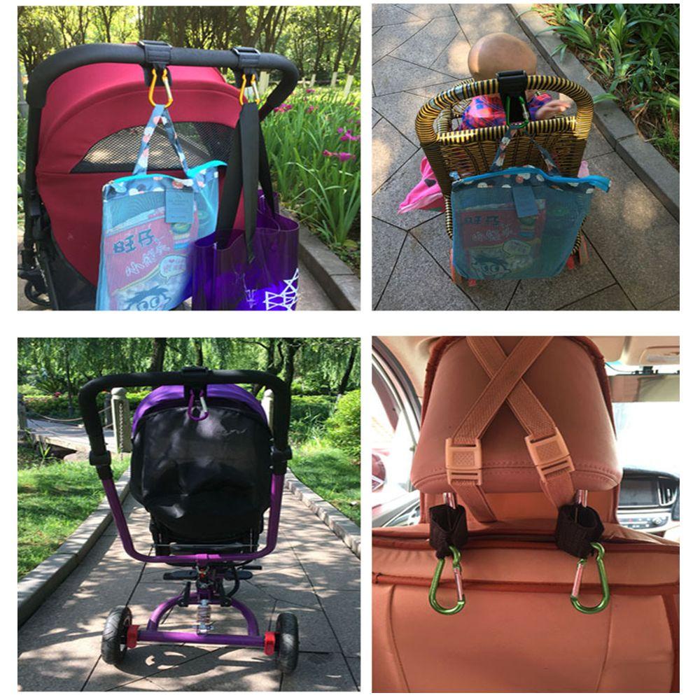 Aaron1 Móc Treo Đồ Gắn Xe Đẩy Em Bé Đa Năng Tiện Dụng