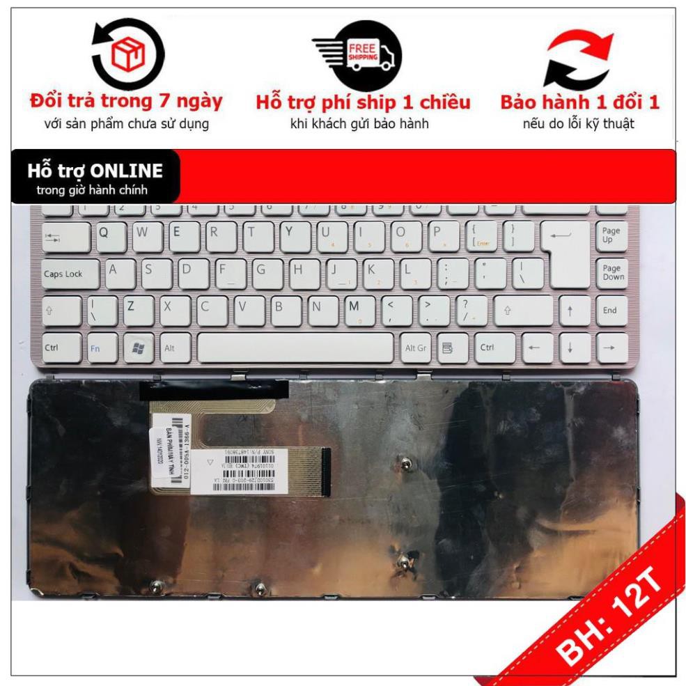 [BH12TH] Bàn Phím SONY Vaio VGN-NW11S VGN-NW20EF PCG-7171M  PCG-7181M Đen Hàng Mới 100% Bảo Hành 12 Tháng Toàn Quốc