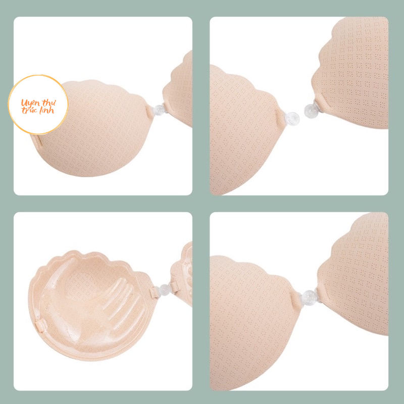 Áo Bra dán ngực siêu đẹp mút dày 2cm có dây cài sau lưng, áo bra dán ngực bàn tay thông hơi hàng đẹp