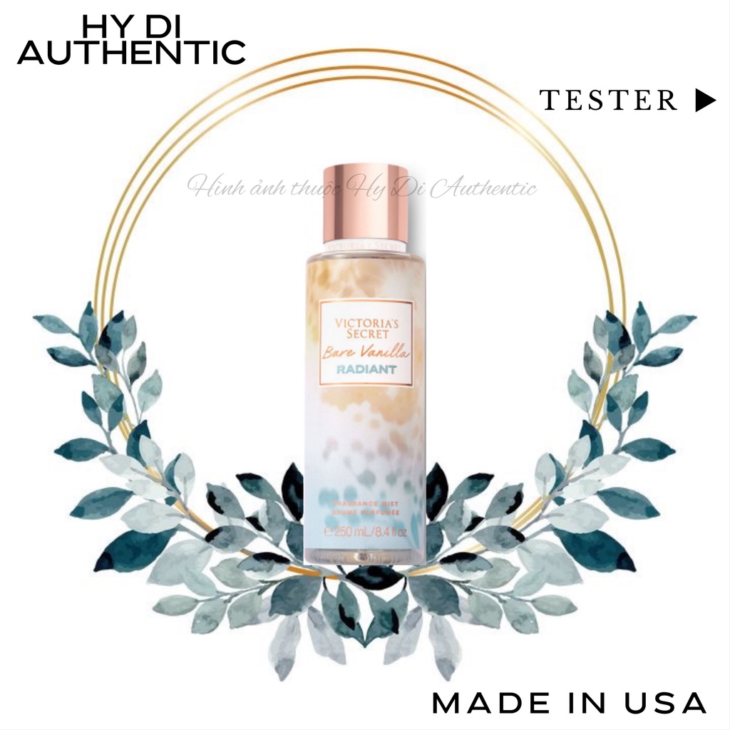 BARE VANILLA RADIANT - XỊT THƠM DƯỠNG THỂ VICTORIA'S SECRET USA