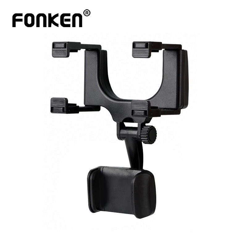 Giá Đỡ FONKEN Kẹp Điện Thoại Thông Minh GPS Xoay Được 360 Độ Gắn Kính Chiếu Hậu Trong Xe Hơi Thông Dụng