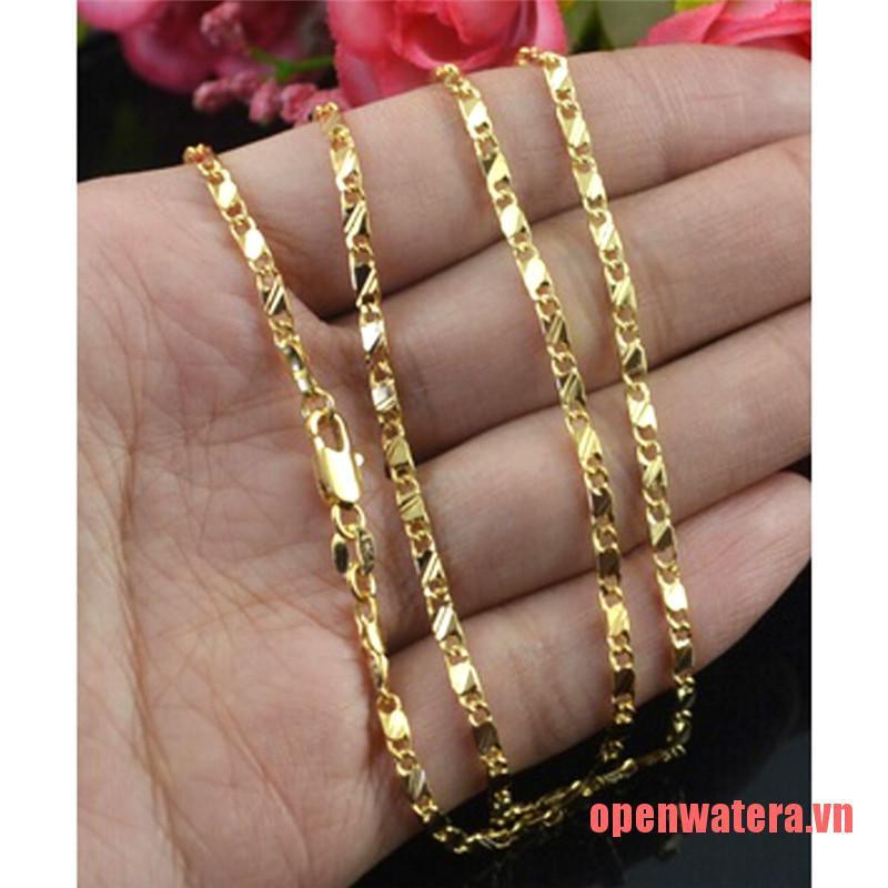 Dây chuyền nam mạ vàng 16-30 inch tùy chọn