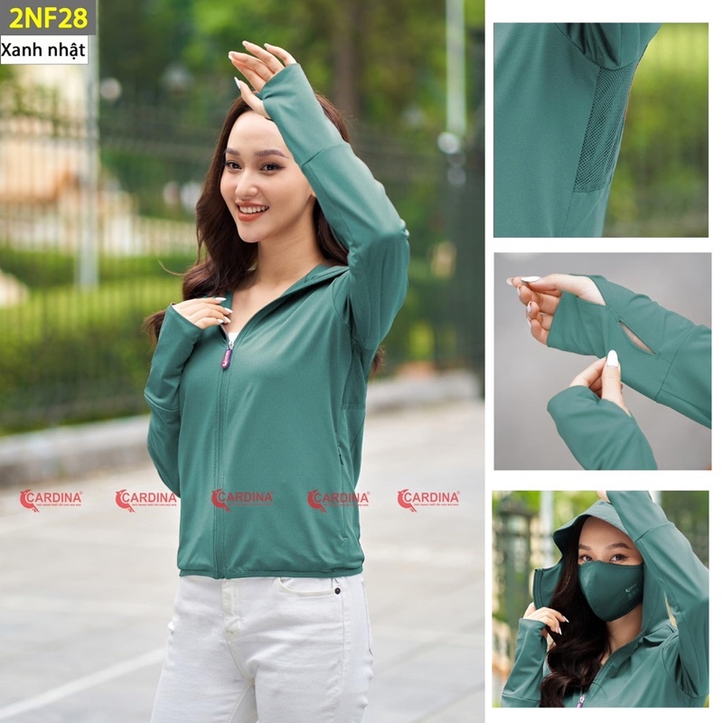 Áo chống nắng nữ thông hơi kèm khẩu trang cao cấp thoáng mát, thấm hút mồ hôi, chống tia UV