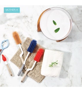 BỘ CHỔI CỌ SILICONE MOTHER-K HÀN QUỐC