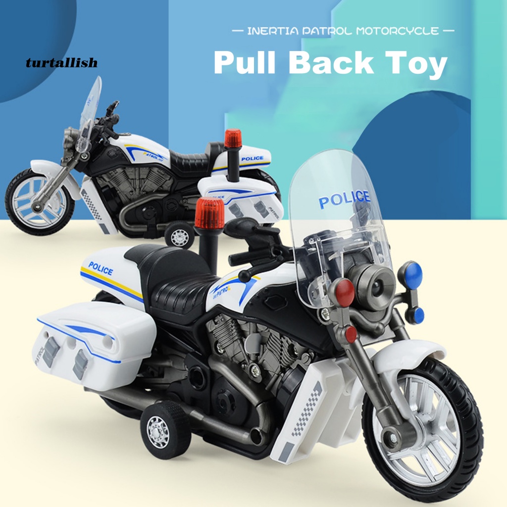 Xe Máy Cảnh Sát Đồ Chơi Có Đèn LED Và Hiệu Ứng Âm Thanh Chống Va Chạm Cho Bé