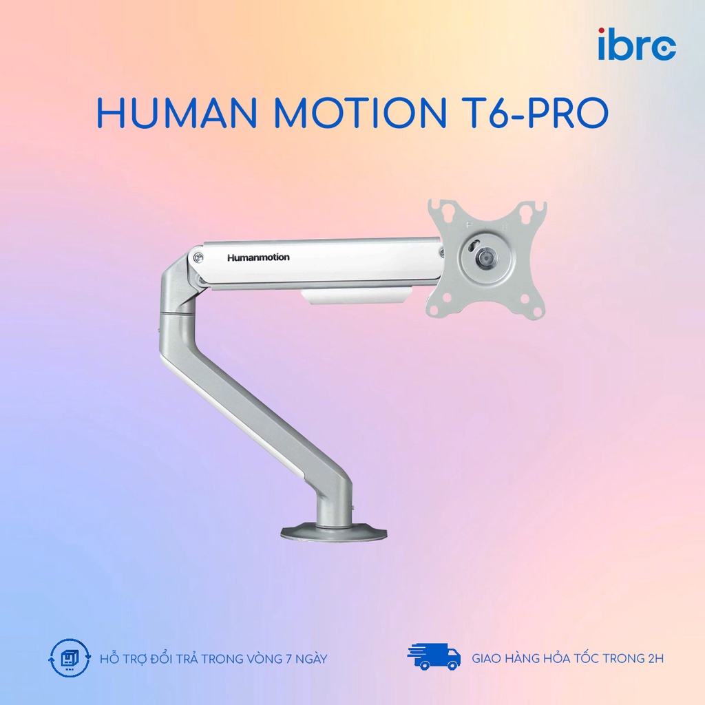 Giá treo màn hình Human Motion T6/ T6 PRO/ T6 PRO DUAL . Phù hợp với màn hình 17".32" siêu tiện dụng . Hàng Chính Hãng
