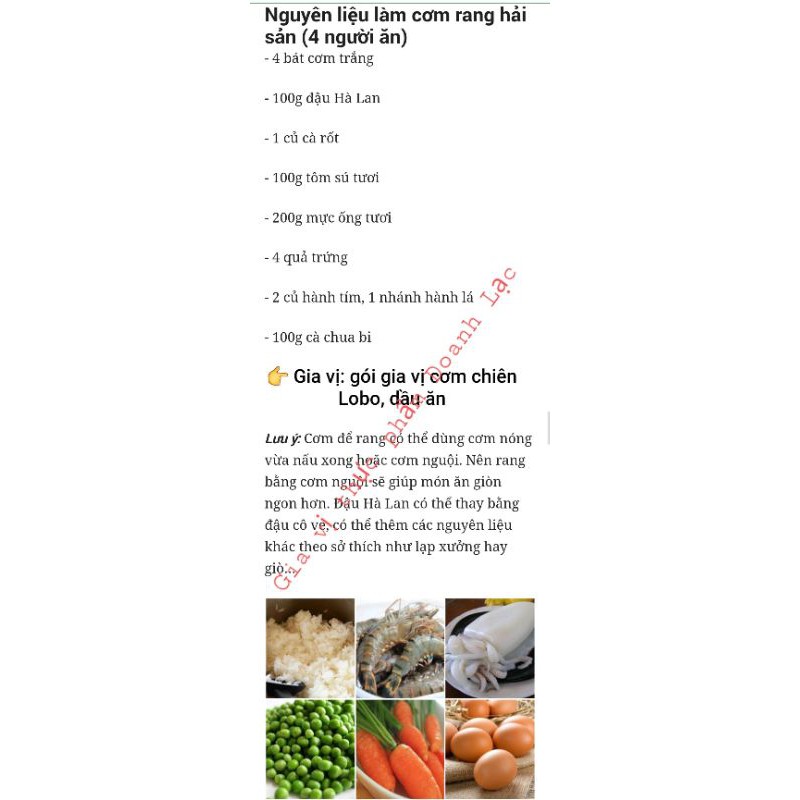 Gói gia vị chiên cơm Lobo Thái 25gr. Oriental Fried Rice Seasoning Mix 💯 chính hãng