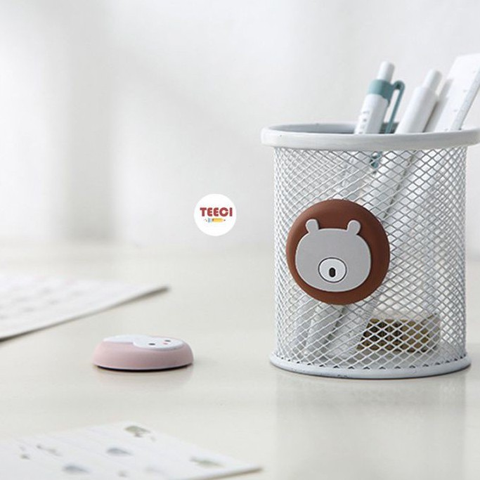 Nam Châm Silicon Dính Hít Trang Trí Dán Tủ Lạnh Kệ Sách Giỏ Bút Dán Giấy Nhắc Việc Bảng Từ U160