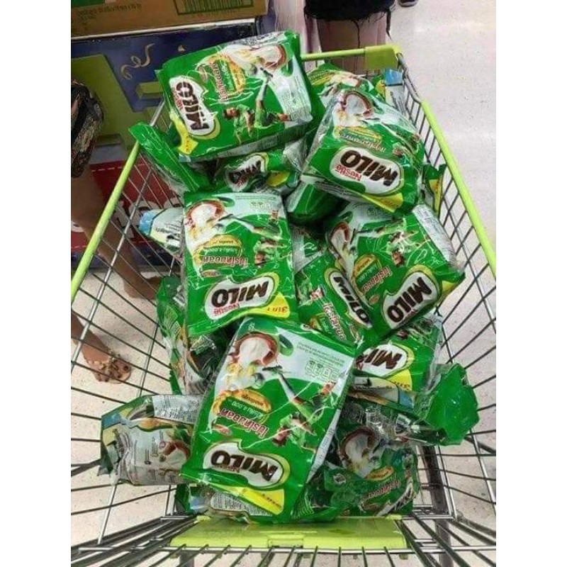 Sữa Milo ⚡𝗧𝗵𝗮́𝗶𝗹𝗮𝗻𝗱⚡ Sữa Bột Milo 3 in 1 (Bịch 15 gói nhỏ)