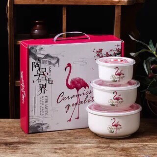 Bát sứ có nắp hút chân không