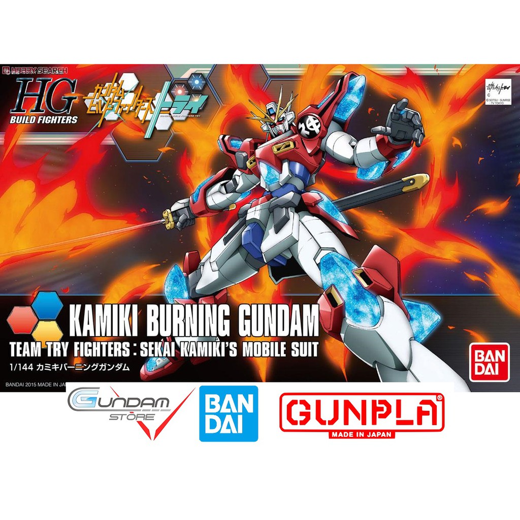 Gundam Bandai HG Kamiki Burning Hgbf Build Fighters Mô Hình Đồ Chơi Lắp Ráp Anime Nhật Tỷ lệ 1/144