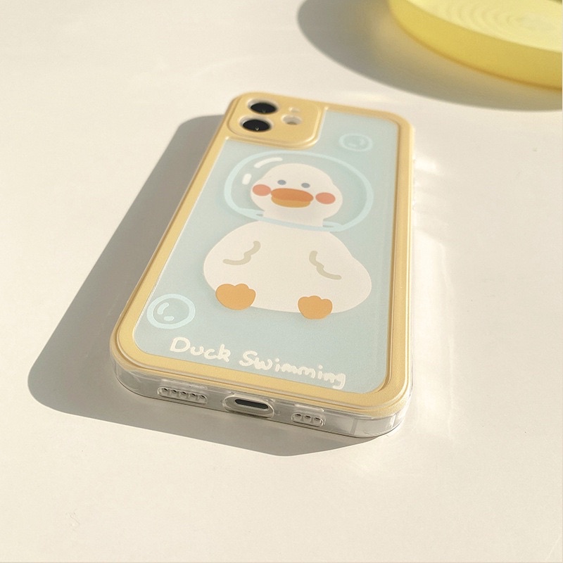 (SIÊU RẺ) Ốp iphone vịt duck swimming 6/6plus/6s/6splus/7/7plus/8/8plus/x/xr/xs/11/12/13/pro/max/plus/promax