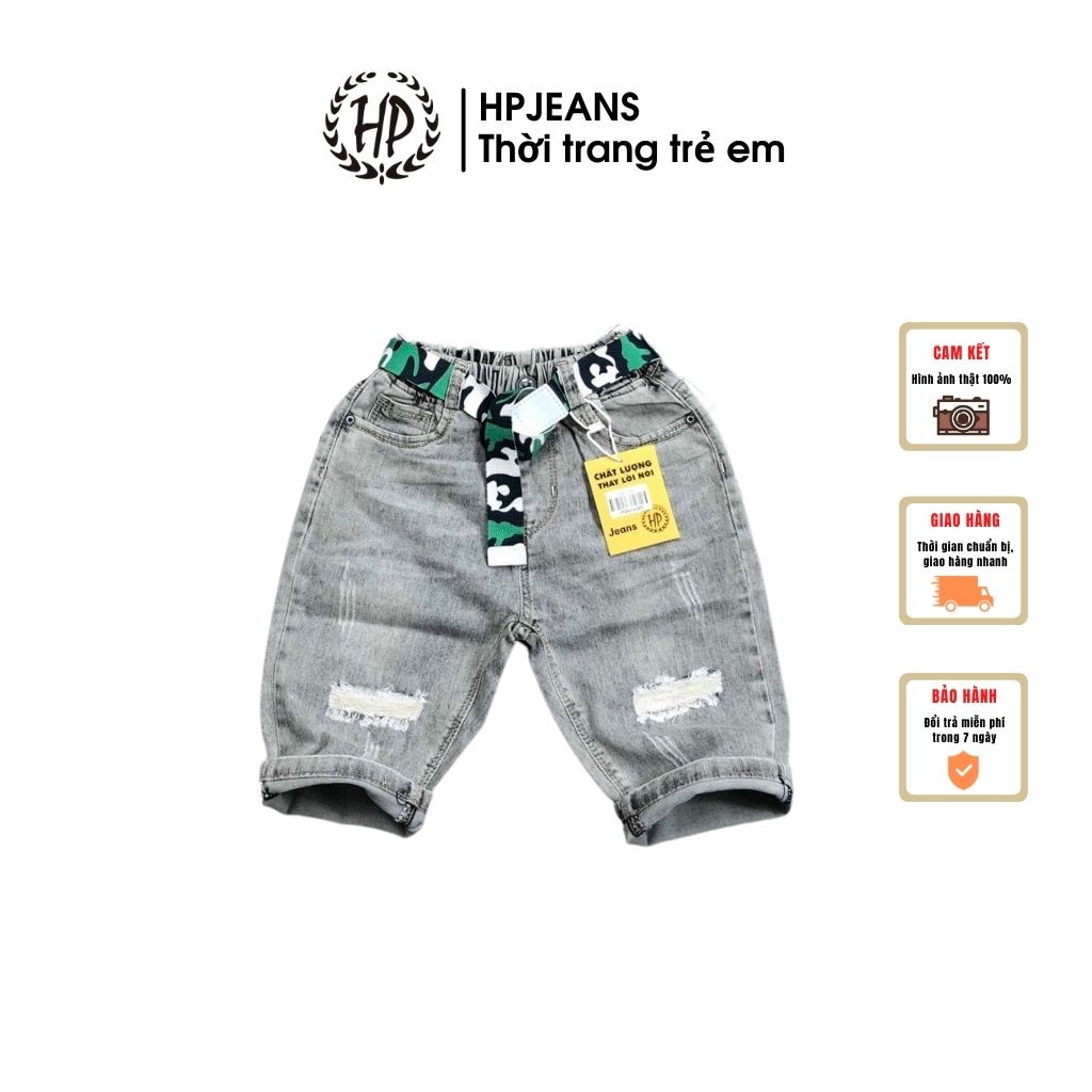 Quần Jean Bé Trai HPJEAN362 Quần Bò Bé Trai HPJeans Chất Liệu 100% Cotton Cao Cấp Cho Các Bé Từ 7 Đến 10 Tuổi [TH3162]