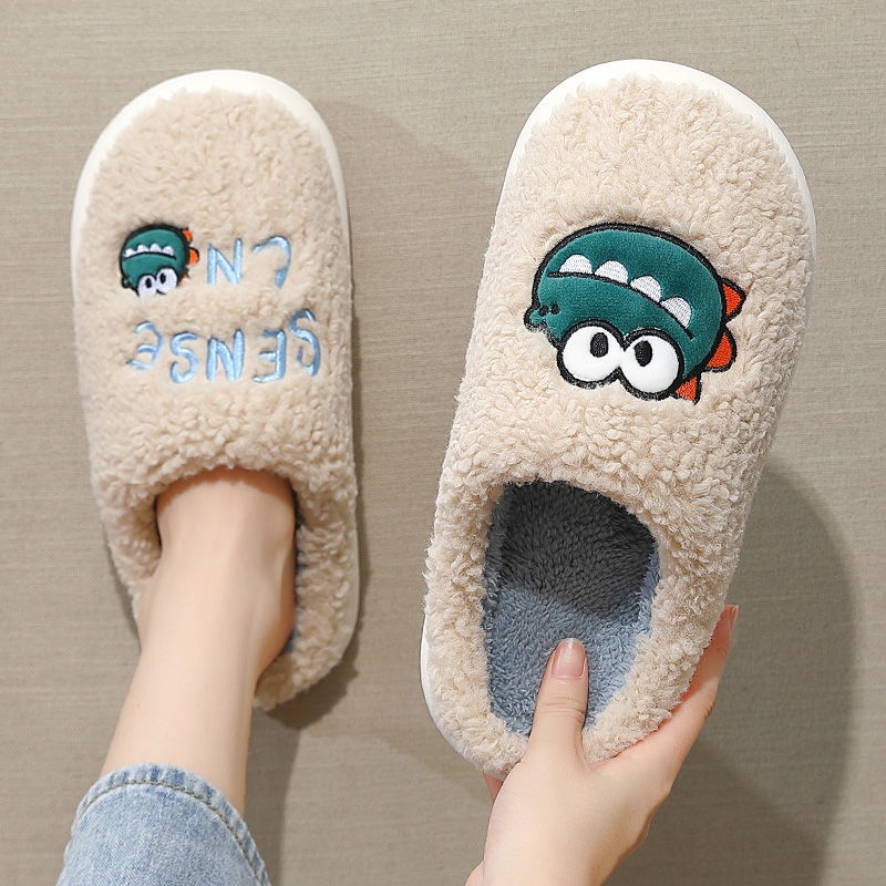 Dép cotton đi trong nhà đế dày chống trượt thời trang mùa đông cho nam giới | BigBuy360 - bigbuy360.vn