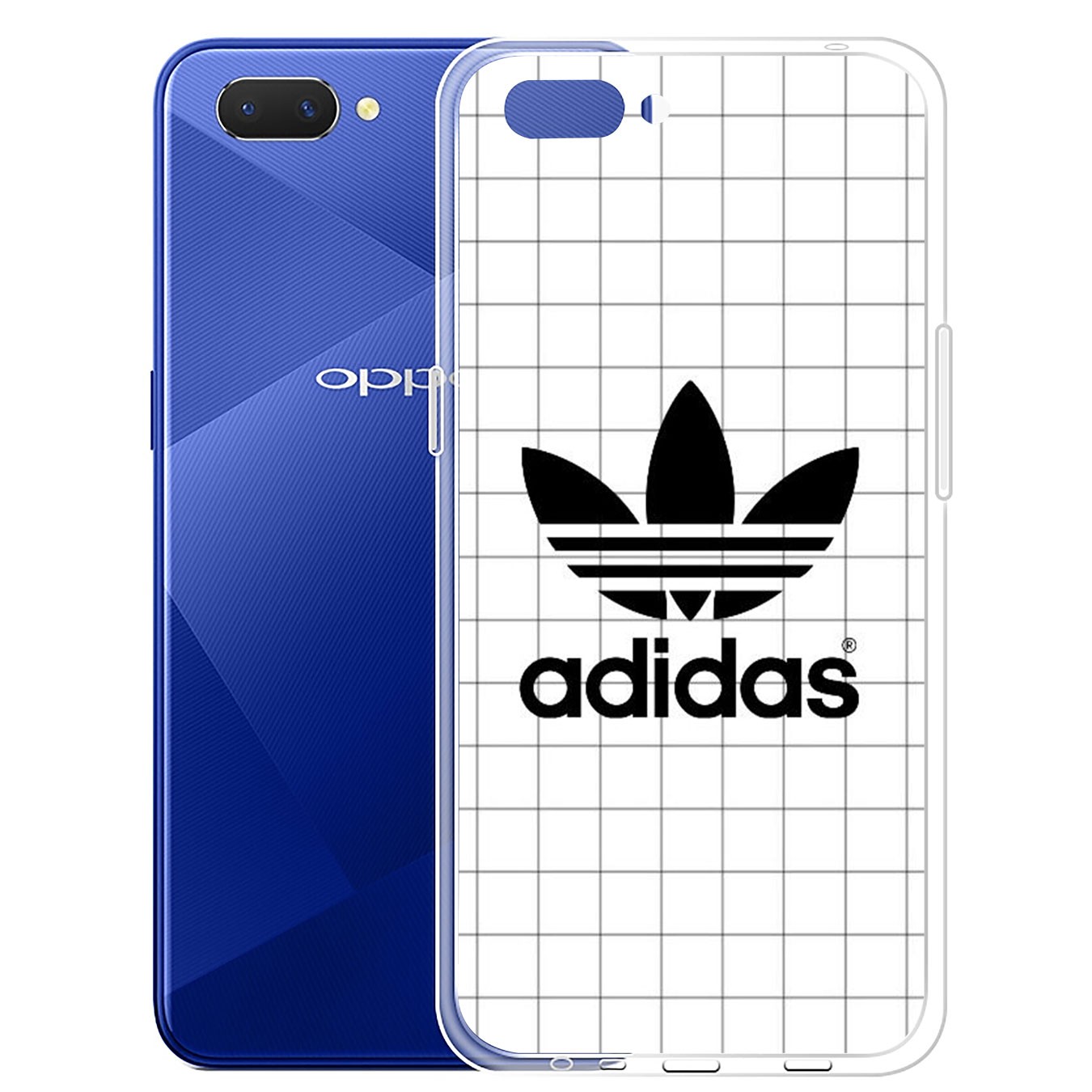 Ốp lưng silicon họa tiết logo Adidas cho Samsung Galaxy A71 A70 M20 A6 Plus A7 A8 A9 2018 A6+ S7 Edge