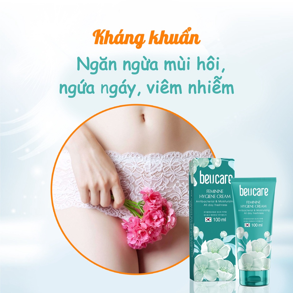 Dung dịch vệ sinh phụ nữ BEUCARE kháng khuẩn, dưỡng ẩm và trẻ hóa da và vệ sinh cốc nguyệt san 100ml MD-DD02