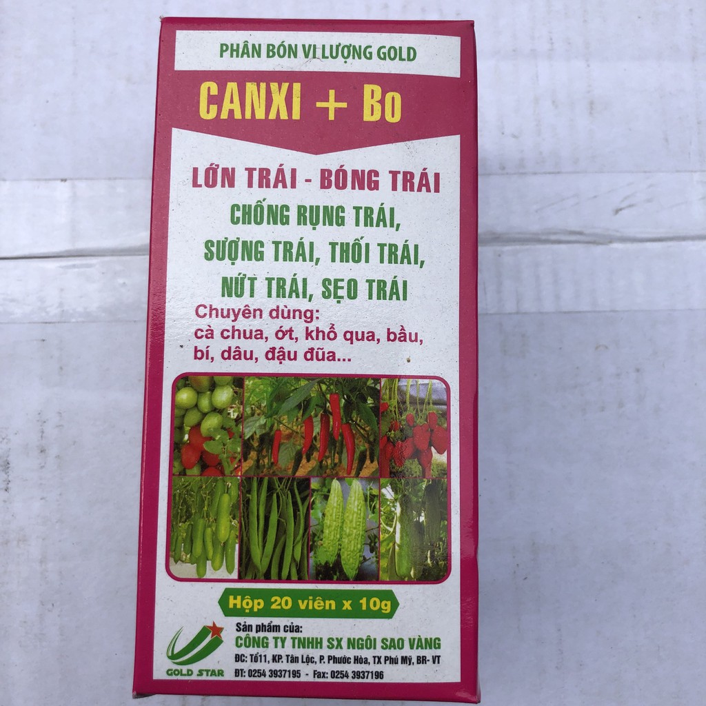 Viên Sủi Vi Lượng CANXI + BO 10g : Lớn Trái, Bóng Trái, Chống Rụng Trái, Sượng Trái, Thối Trái, Nứt, sẹo trái longf1