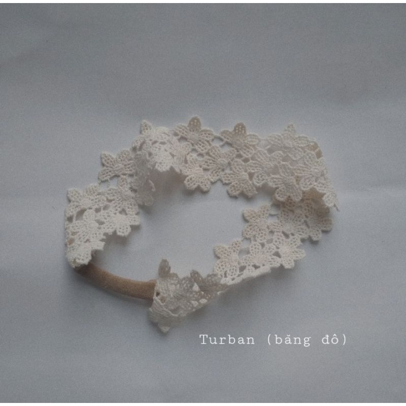 Bờm cài/Turban Băng Đô/ Kẹp Cặp Tóc  Ren Style Hàn Quốc Cho Bé